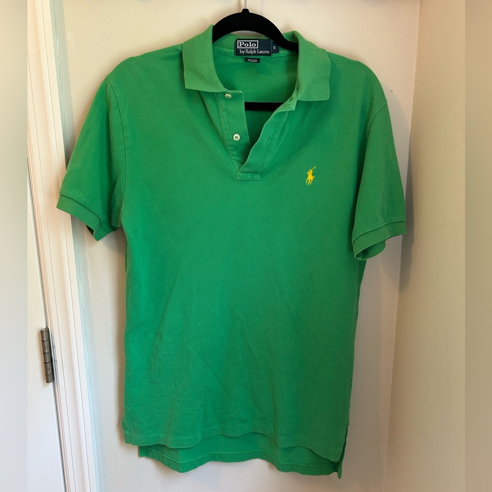 Vintage Polo Ralph Lauren Green Classic Mesh Men’s Polo Shirt - Size Small